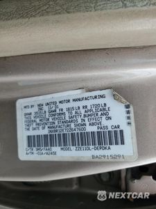 Zdjęcie 12 z 12 samochodu: 2002 TOYOTA COROLLA CE VIN:1NXBR12E72Z647600 - miniatura