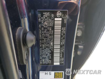 Zdjęcie 12 z 13 samochodu: 2022 TOYOTA COROLLA LE VIN:JTDEAMDE9NJ061946 - miniatura