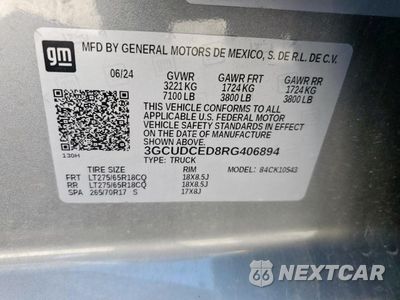 Zdjęcie 12 z 15 samochodu: 2024 CHEVROLET SILVERADO K1500 TRAIL BOSS CUSTOM VIN:3GCUDCED8RG406894 - miniatura