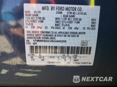 Zdjęcie 13 z 13 samochodu: 2025 FORD EXPLORER ST VIN:1FMWK8GC4SGA60260 - miniatura