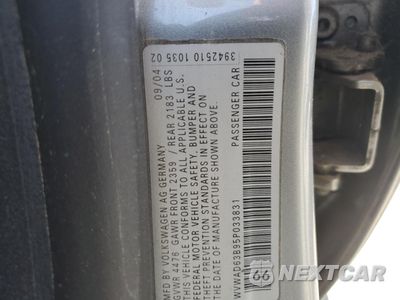 Zdjęcie 12 z 12 samochodu: 2005 VOLKSWAGEN PASSAT GLS VIN:WVWAD63B95P033831 - miniatura