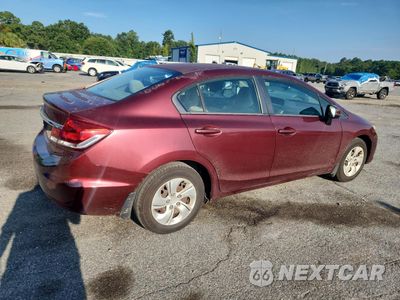 Trzecie zdjęcie samochodu z tyłu: 2013 HONDA CIVIC LX VIN:2HGFB2F52DH565890 - miniatura