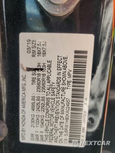 Zdjęcie 13 z 13 samochodu: 2019 HONDA CR-V EXL VIN:5J6RW1H80KA024957 - miniatura