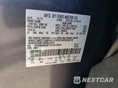 Zdjęcie 12 z 12 samochodu: 2014 FORD EXPLORER XLT VIN:1FM5K8D87EGB37641 - miniatura