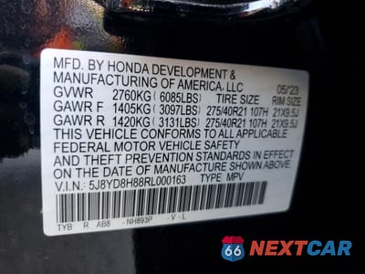 Zdjęcie 13 z 15 samochodu: 2024 ACURA MDX TYPE S ADVANCE VIN:5J8YD8H88RL000163 - miniatura