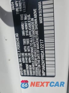 Zdjęcie 13 z 13 samochodu: 2024 PORSCHE CAYENNE VIN:WP1AA2AY9RDA12217 - miniatura