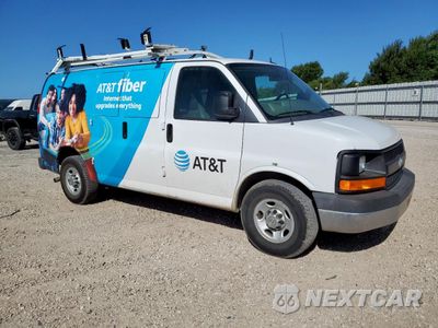 Czwarte zdjęcie samochodu z boku: 2014 CHEVROLET EXPRESS G2500 VIN:1GCWGFCA4E1913858 - miniatura