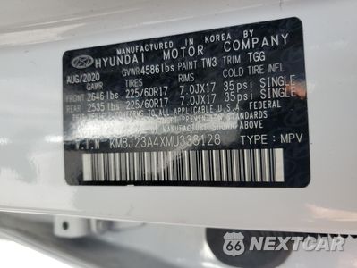 Zdjęcie 13 z 14 samochodu: 2021 HYUNDAI TUCSON SE VIN:KM8J23A4XMU338128 - miniatura