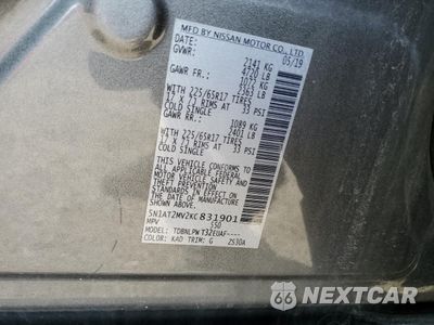 Zdjęcie 13 z 13 samochodu: 2019 NISSAN ROGUE S VIN:5N1AT2MV2KC831901 - miniatura