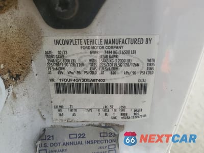 Zdjęcie 13 z 13 samochodu: 2013 FORD F450 SUPER DUTY VIN:1FDUF4GY3DEA87402 - miniatura