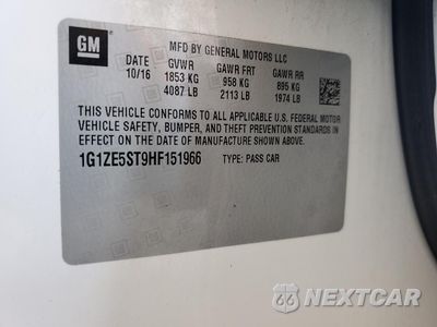 Zdjęcie 12 z 13 samochodu: 2017 CHEVROLET MALIBU LT VIN:1G1ZE5ST9HF151966 - miniatura
