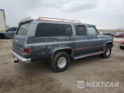 Trzecie zdjęcie samochodu z tyłu: 1987 CHEVROLET SUBURBAN V10 VIN:1GNEV16K5HF122312 - miniatura