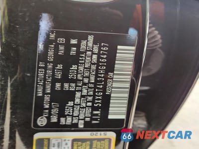 Zdjęcie 12 z 12 samochodu: 2017 KIA OPTIMA LX VIN:5XXGT4L34HG164767 - miniatura
