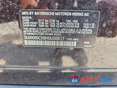 Zdjęcie 13 z 13 samochodu: 2017 BMW X5 XDRIVE35I VIN:5UXKR0C59H0U50617 - miniatura