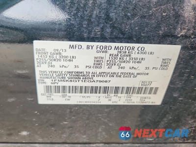 Zdjęcie 13 z 13 samochodu: 2014 FORD EXPLORER SPORT VIN:1FM5K8GT1EGA79087 - miniatura