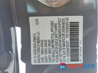 Zdjęcie 12 z 12 samochodu: 2026 ACURA INTEGRA A-SPEC TECH VIN:19UDE4H68TA007071 - miniatura