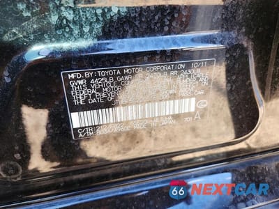 Zdjęcie 12 z 12 samochodu: 2012 LEXUS IS 250 BASE VIN:JTHBF5C22C5161005 - miniatura