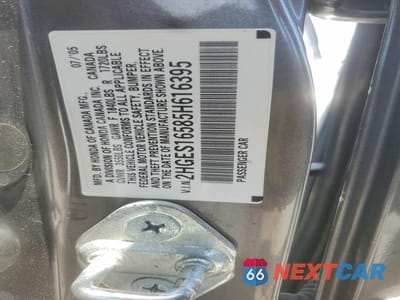 Zdjęcie 12 z 12 samochodu: 2005 HONDA CIVIC LX VIN:2HGES16585H616395 - miniatura