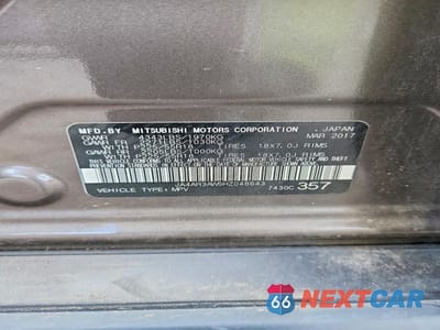 Zdjęcie 13 z 13 samochodu: 2017 MITSUBISHI OUTLANDER SPORT ES VIN:JA4AR3AW5HZ048643 - miniatura