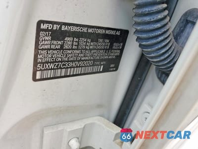 Zdjęcie 13 z 13 samochodu: 2017 BMW X3 SDRIVE28I VIN:5UXWZ7C33H0V92020 - miniatura