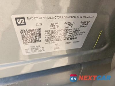 Zdjęcie 12 z 12 samochodu: 2023 CHEVROLET EQUINOX LT VIN:3GNAXKEG9PS140155 - miniatura