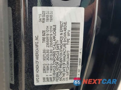 Zdjęcie 14 z 14 samochodu: 2019 ACURA RDX VIN:5J8TC2H34KL044973 - miniatura