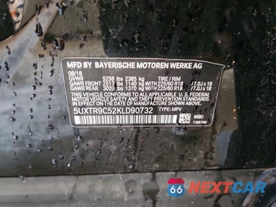 Zdjęcie 14 z 14 samochodu: 2019 BMW X3 XDRIVE30I VIN:5UXTR9C52KLD90732 - miniatura