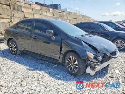 Czwarte zdjęcie samochodu z boku: 2015 HONDA CIVIC EX VIN:19XFB2F8XFE257762 - miniatura