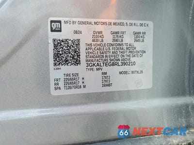 Zdjęcie 13 z 13 samochodu: 2024 GMC TERRAIN SLE VIN:3GKALTEG8RL390210 - miniatura