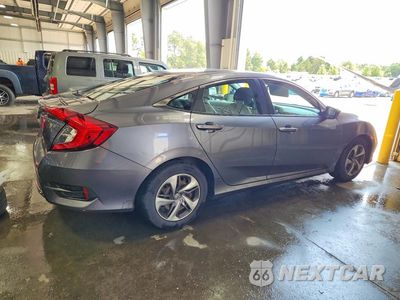 Trzecie zdjęcie samochodu z tyłu: 2020 HONDA CIVIC LX VIN:2HGFC2F64LH552417 - miniatura