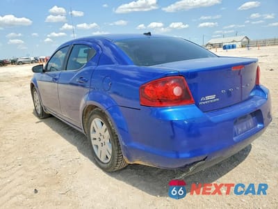 Drugie zdjęcie samochodu z przodu: 2013 DODGE AVENGER SE VIN:1C3CDZAB0DN547997 - miniatura