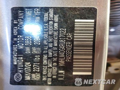 Zdjęcie 12 z 12 samochodu: 2024 HYUNDAI ELANTRA SEL VIN:KMHLM4DG4RU817022 - miniatura