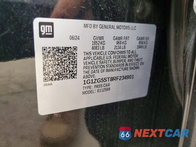 Zdjęcie 12 z 12 samochodu: 2024 CHEVROLET MALIBU RS VIN:1G1ZG5ST8RF234901 - miniatura