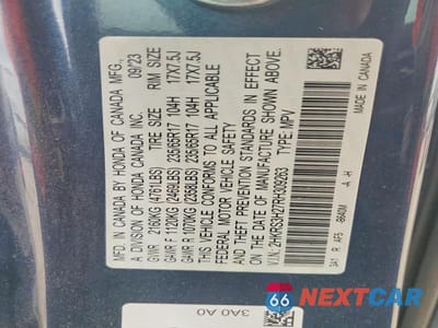Zdjęcie 12 z 12 samochodu: 2024 HONDA CR-V LX VIN:2HKRS3H27RH309263 - miniatura
