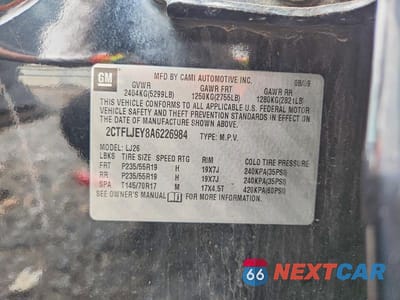 Zdjęcie 13 z 13 samochodu: 2010 GMC TERRAIN SLT VIN:2CTFLJEY8A6226984 - miniatura