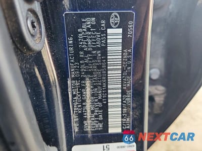 Zdjęcie 13 z 13 samochodu: 2024 TOYOTA CAMRY LE VIN:4T1C11AK6RU858641 - miniatura