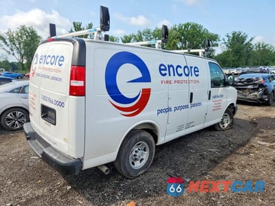 Trzecie zdjęcie samochodu z tyłu: 2025 CHEVROLET EXPRESS G2500 VIN:1GCWGAFP0S1134939 - miniatura
