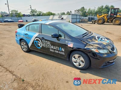 Czwarte zdjęcie samochodu z boku: 2013 HONDA CIVIC LX VIN:19XFB2F50DE279904 - miniatura