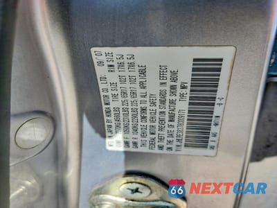 Zdjęcie 12 z 12 samochodu: 2008 HONDA CR-V LX VIN:JHLRE38378C009171 - miniatura