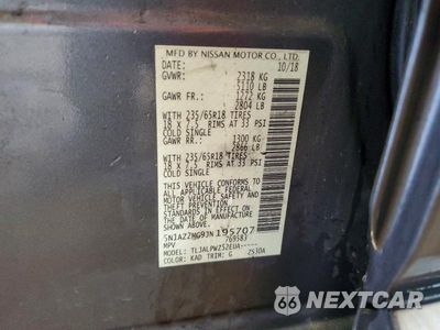 Zdjęcie 13 z 13 samochodu: 2018 NISSAN MURANO S VIN:5N1AZ2MG9JN195707 - miniatura