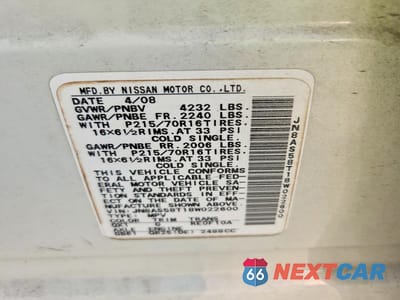 Zdjęcie 14 z 14 samochodu: 2008 NISSAN ROGUE S/SL VIN:JN8AS58T18W022600 - miniatura