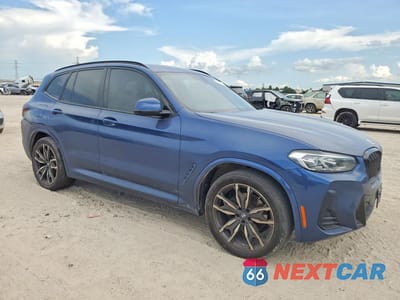 Czwarte zdjęcie samochodu z boku: 2022 BMW X3 SDRIVE30I VIN:5UX43DP0XN9K51941 - miniatura