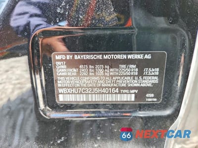 Zdjęcie 13 z 13 samochodu: 2018 BMW X1 SDRIVE28I VIN:WBXHU7C32J5H40164 - miniatura