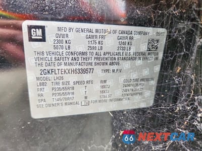 Zdjęcie 13 z 13 samochodu: 2017 GMC TERRAIN SLE VIN:2GKFLTEKXH6339577 - miniatura