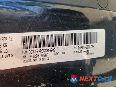 Zdjęcie 12 z 12 samochodu: 2012 FIAT 500 POP VIN:3C3CFFAR6CT314002 - miniatura