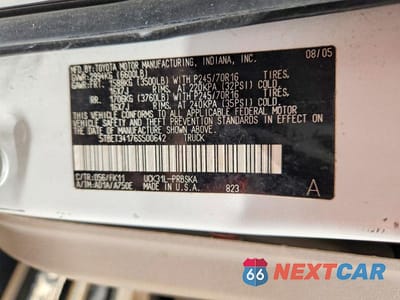 Zdjęcie 12 z 12 samochodu: 2006 TOYOTA TUNDRA DOUBLE CAB SR5 VIN:5TBET34176S500642 - miniatura