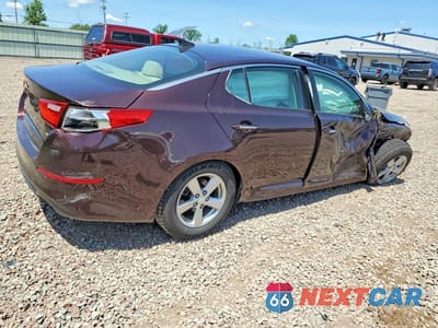 Trzecie zdjęcie samochodu z tyłu: 2014 KIA OPTIMA LX VIN:5XXGM4A72EG296764 - miniatura
