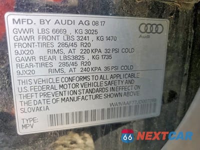 Zdjęcie 13 z 13 samochodu: 2018 AUDI Q7 PRESTIGE VIN:WA1VAAF77JD007268 - miniatura