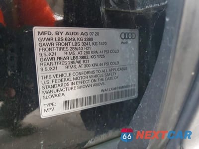 Zdjęcie 12 z 12 samochodu: 2021 AUDI Q7 PREMIUM PLUS VIN:WA1LXAF73MD000117 - miniatura
