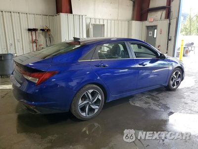 Trzecie zdjęcie samochodu z tyłu: 2021 HYUNDAI ELANTRA LIMITED VIN:KMHLP4AG0MU066280 - miniatura